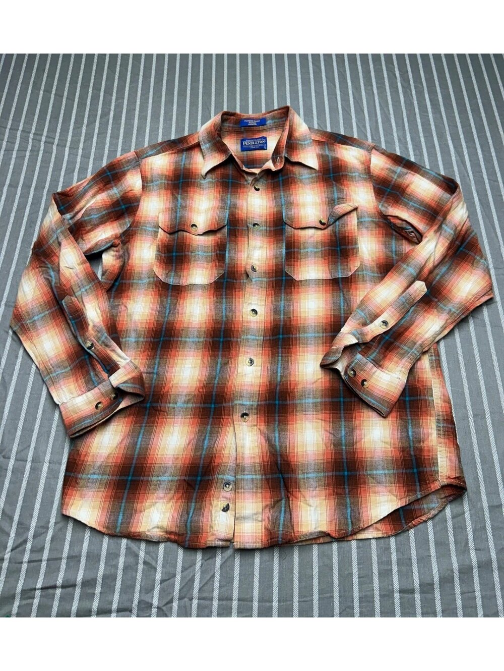 Pendleton Pioneer Fitted shirt Men's size Large